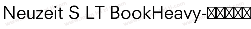 Neuzeit S LT BookHeavy字体转换
